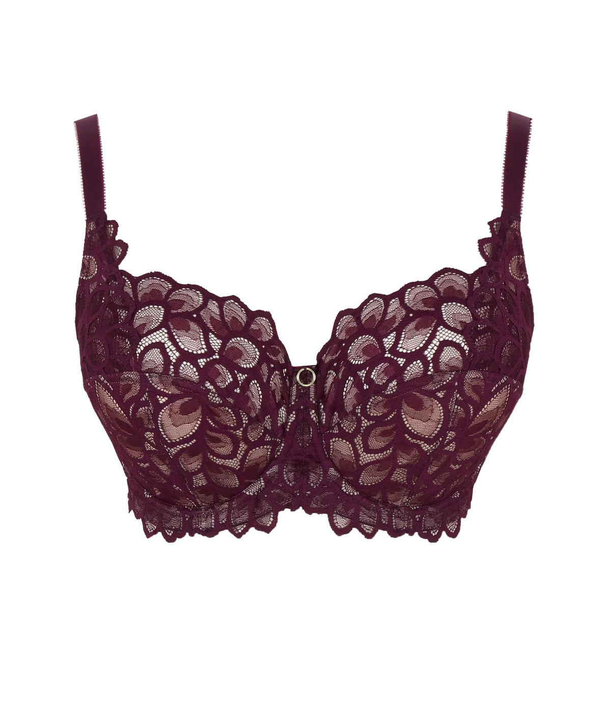 Allure full cup bra - plum