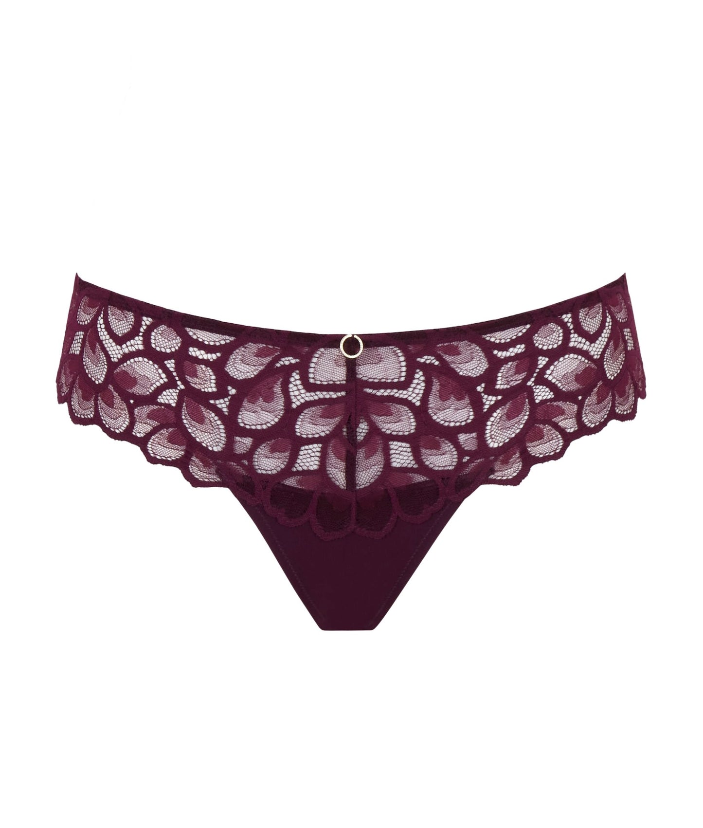 Allure thong - plum