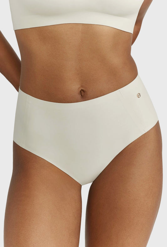 High-waisted retro bikini - aloe