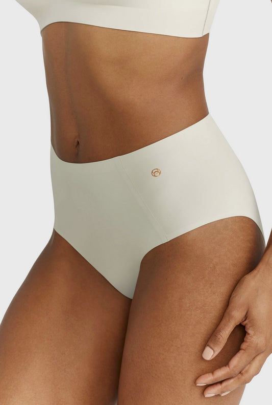 High-waisted retro bikini - aloe