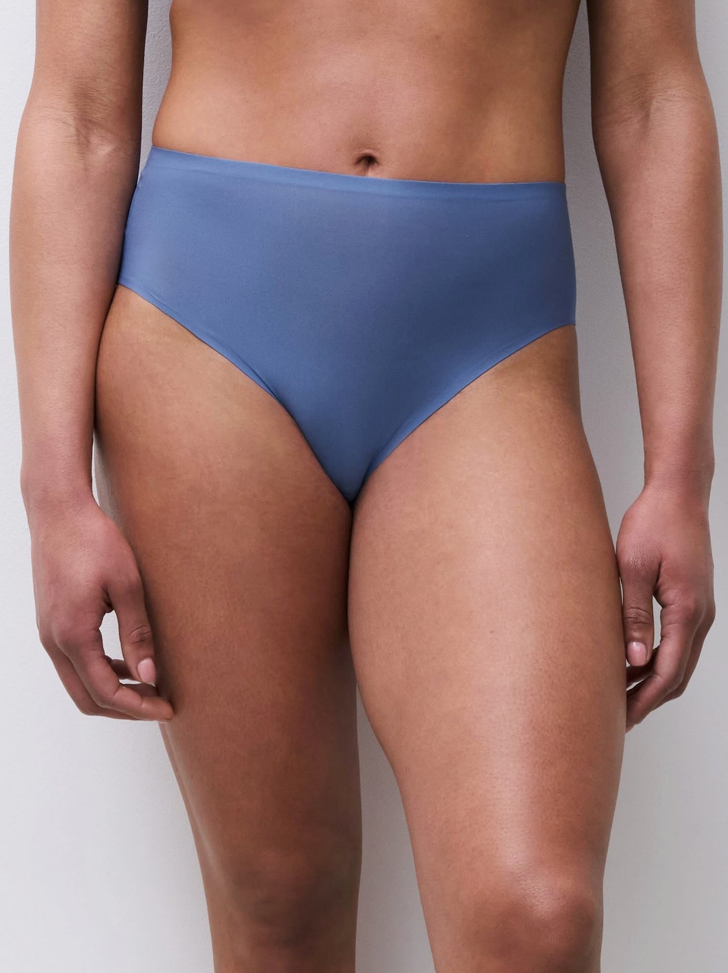 Soft Stretch hi cut brief - ocean blue