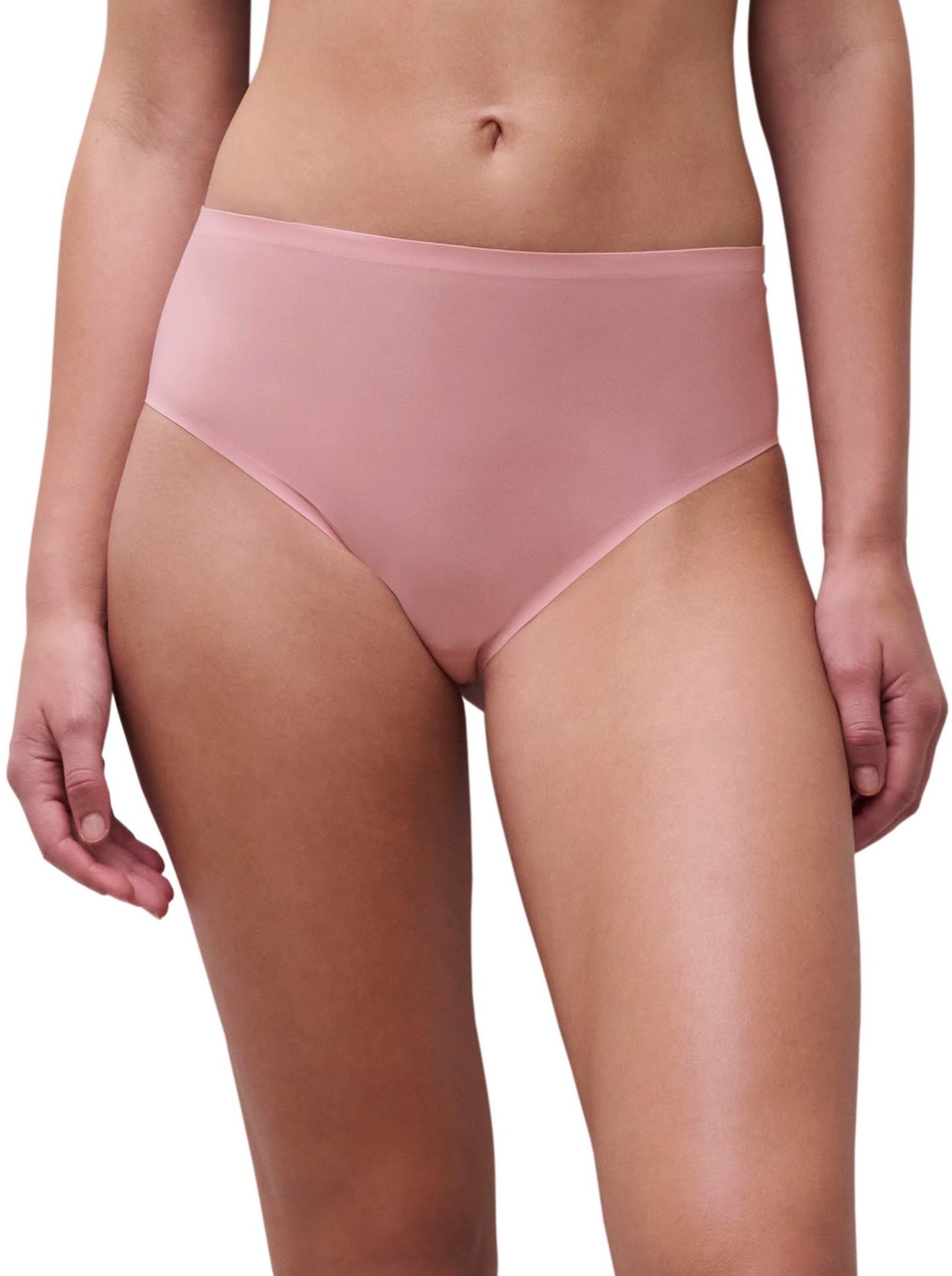 Soft Stretch hi cut brief - rose sable