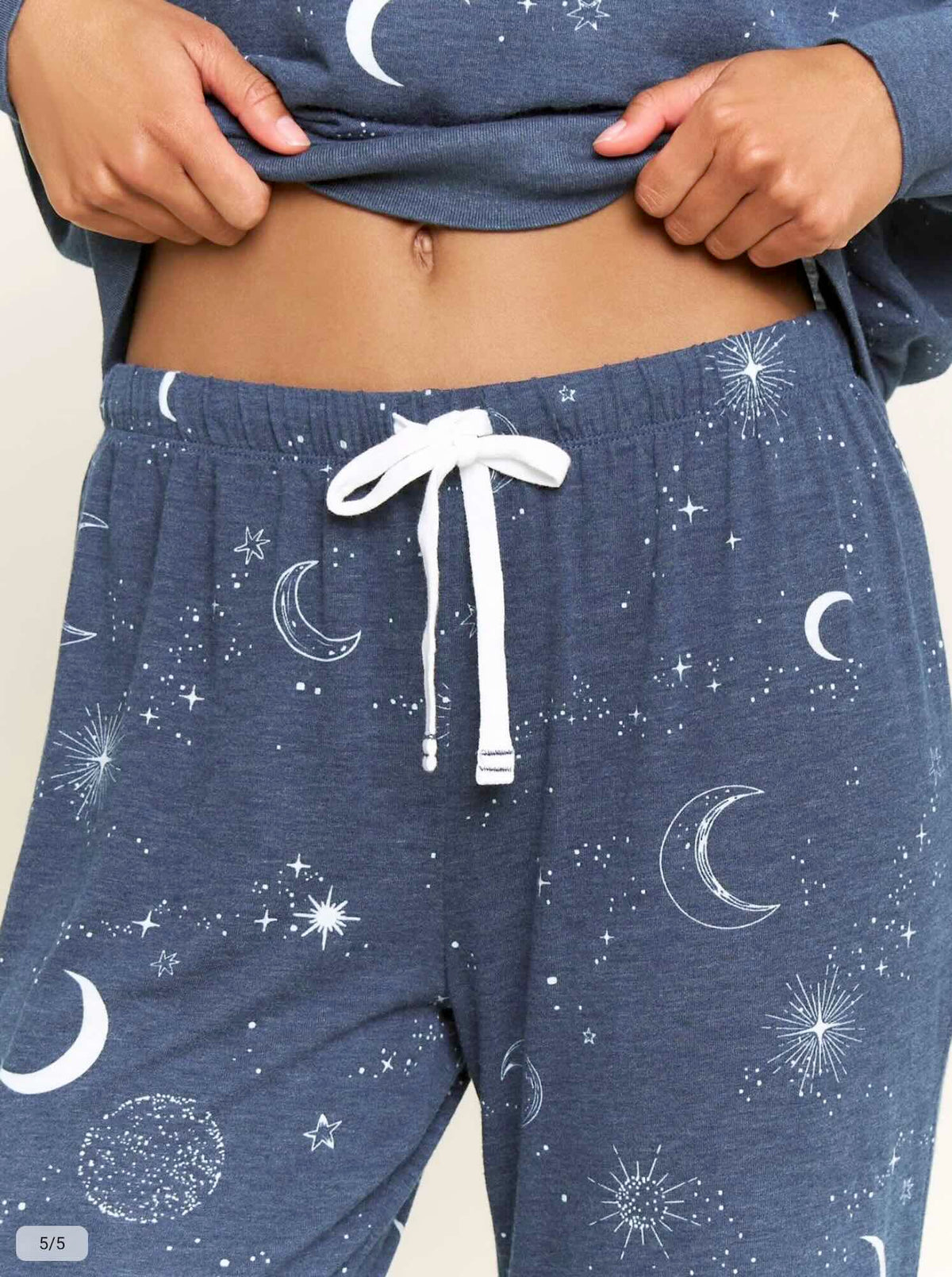 Star Seeker long pajama set - nightshade lunar skies