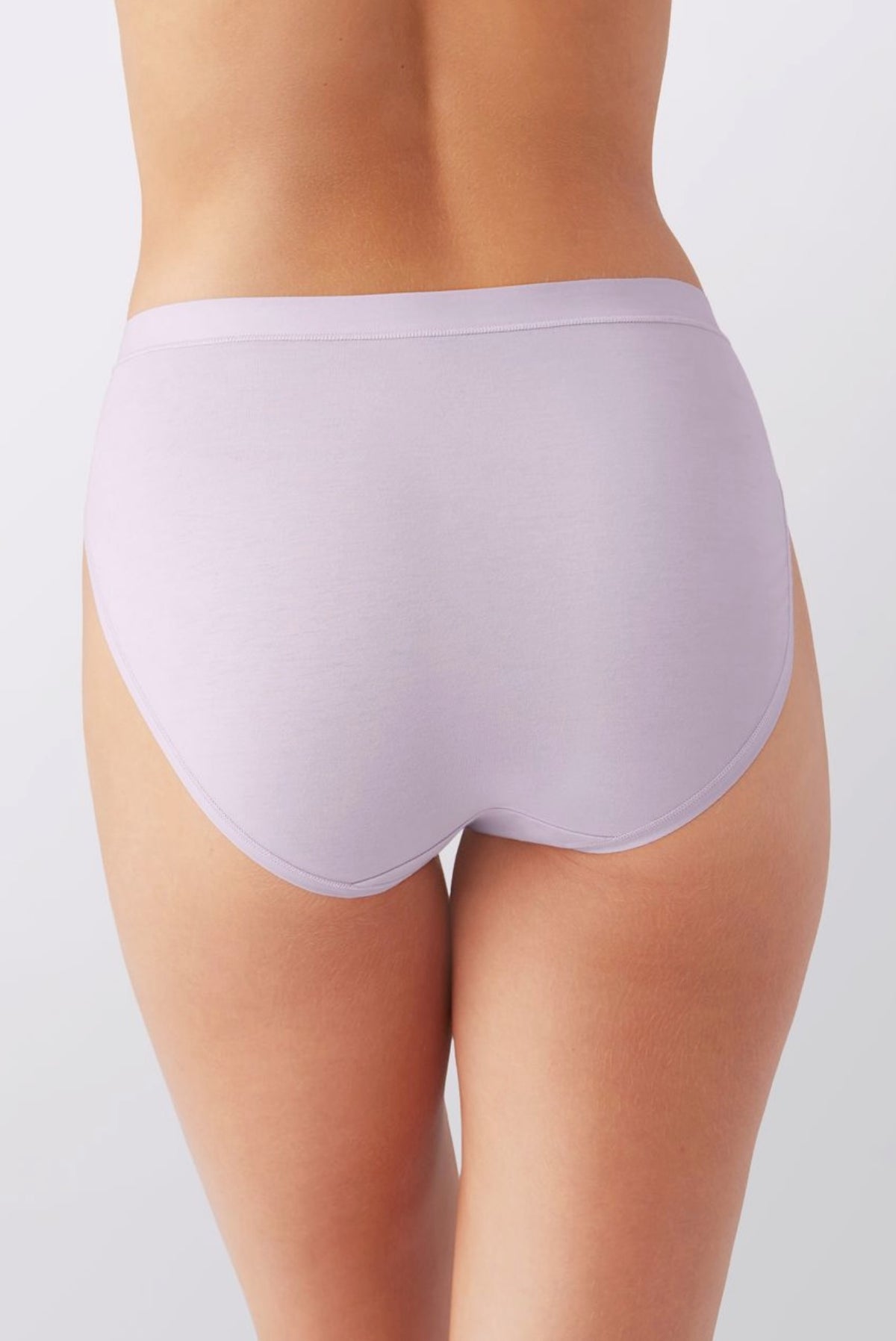 Understated cotton hi-cut brief - orchid hush