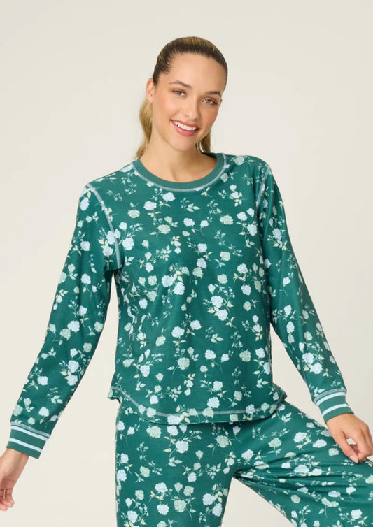 Winter Wonderland floral long sleeve top