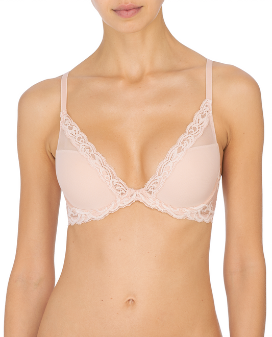 Feathers contour plunge bra