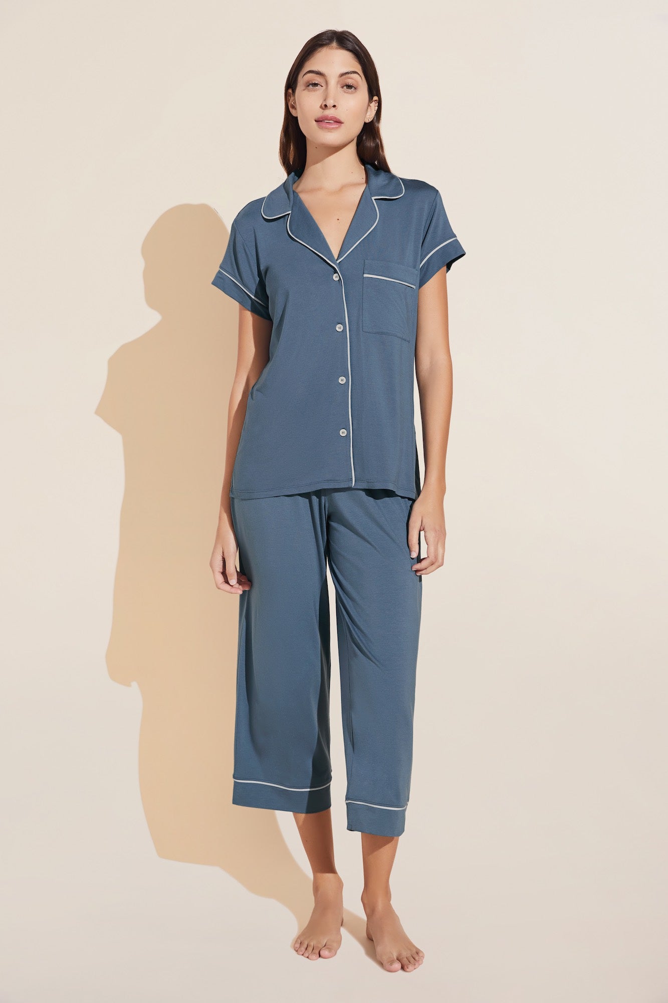 Gisele short sleeve crop pajama set