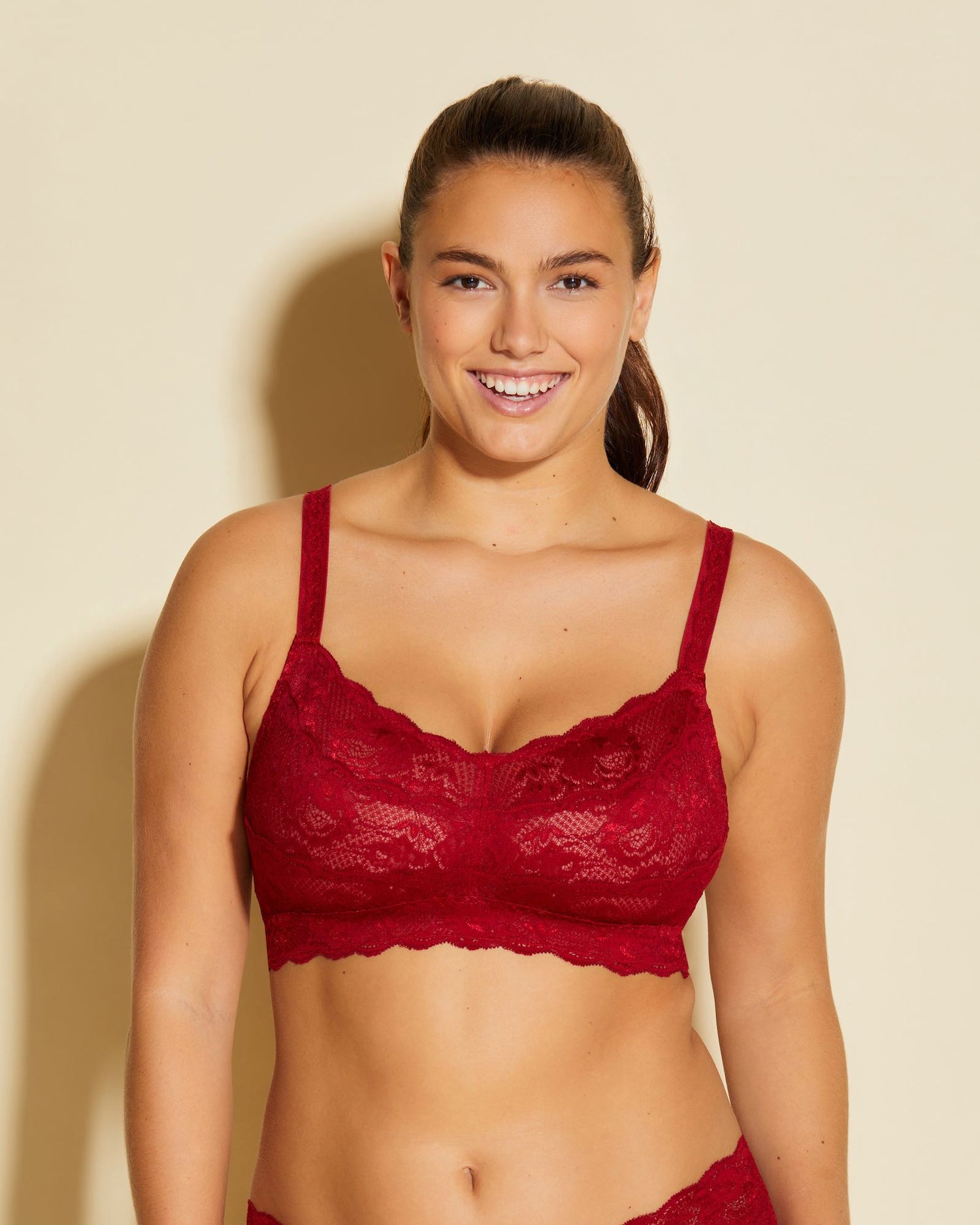 Cosabella Never Say Never Curvy Plungie Longline Bralette in Tre - Busted  Bra Shop